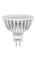 Светодиодная лампа Maxus MR16 5w GU5.3 3000K Светодиодная лампа Maxus MR16 5w GU5.3 3000K