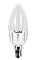 Светодиодная лампа Maxus C37 5W 3000K E14 Светодиодная лампа Maxus C37 5W 3000K E14